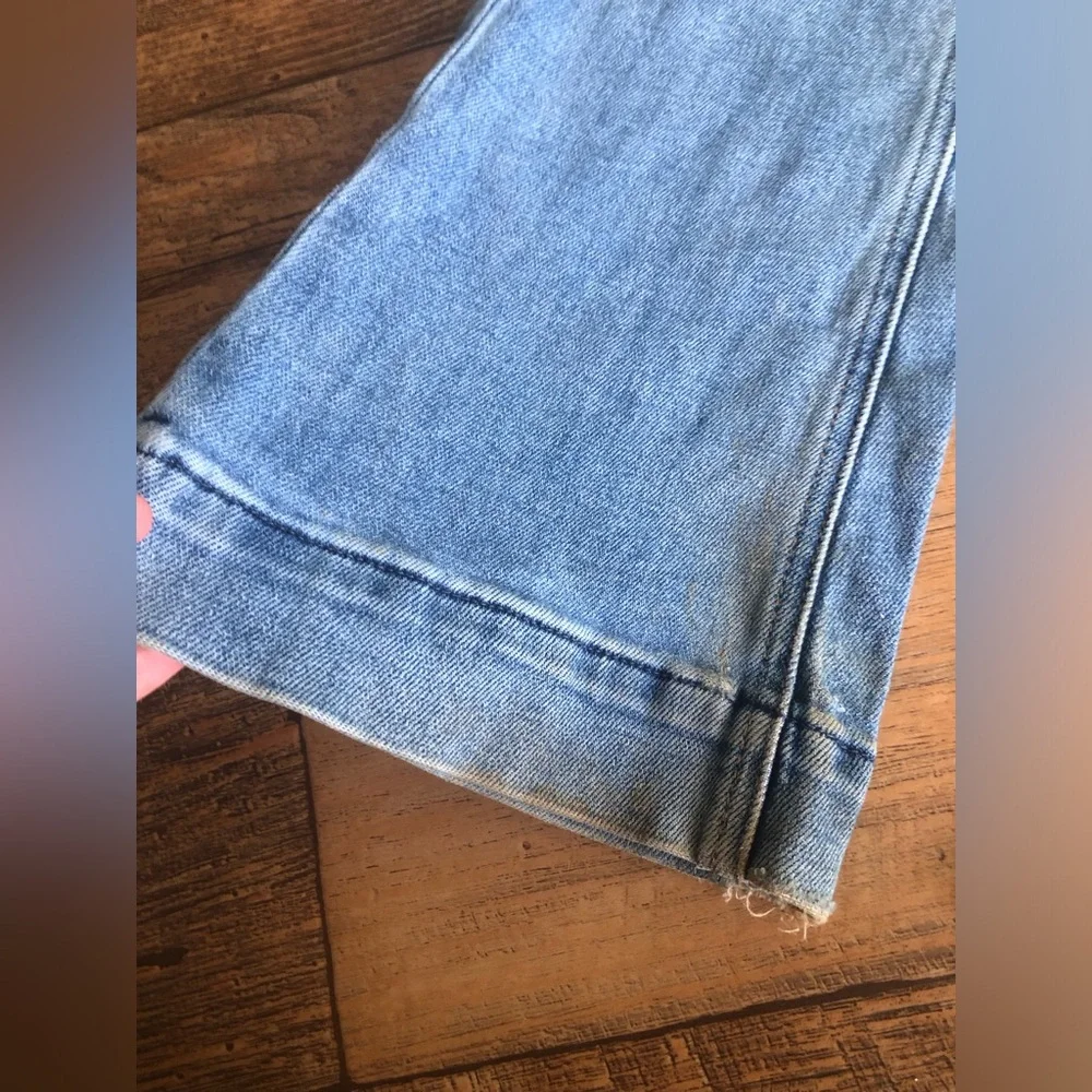 Girls Denim Rock Roll Trouser Jeans Size 10 Youth Light Jean Cowgirl, Read Ad
